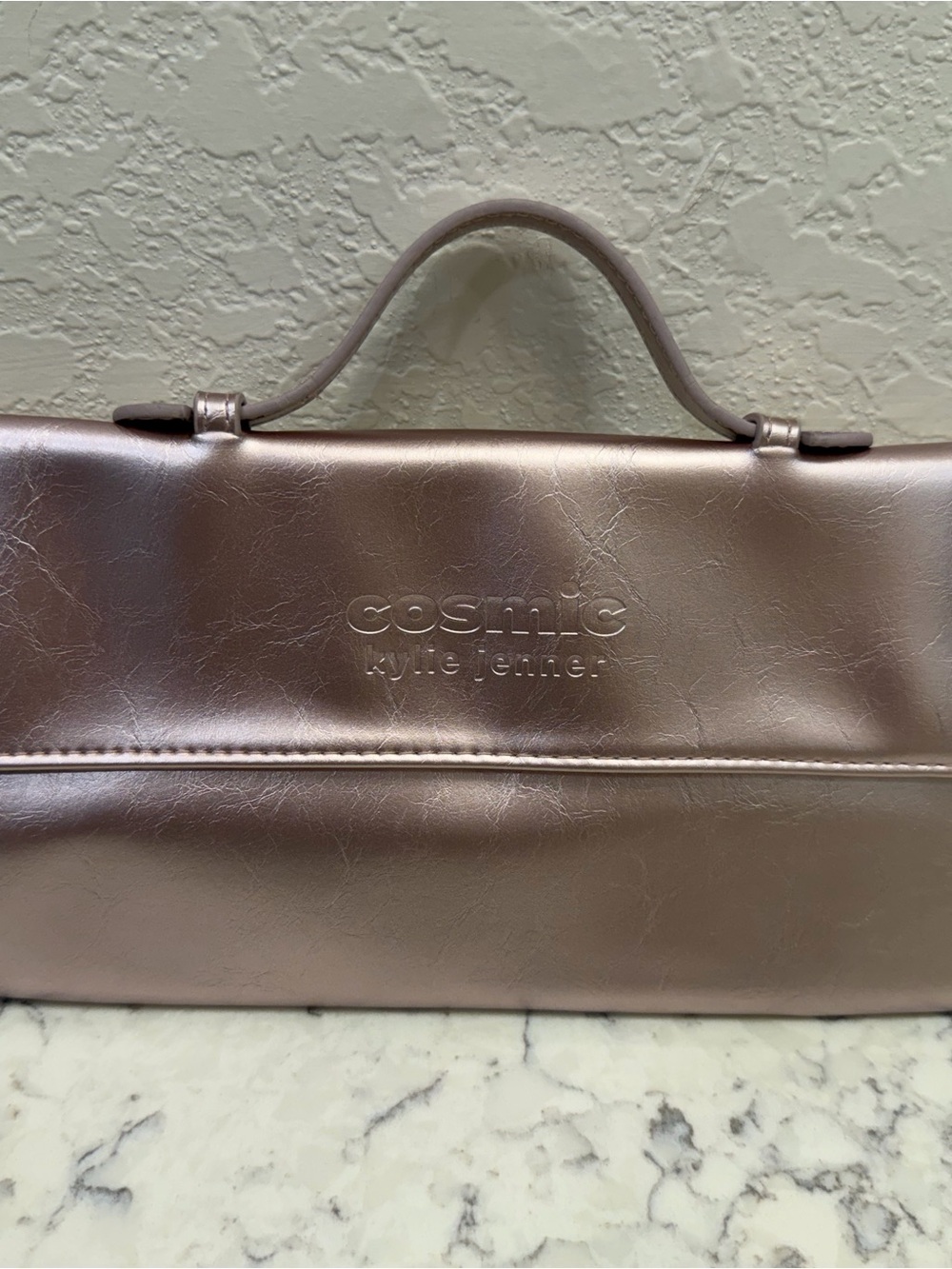 Kylie Jenner Cosmic Metallic Rose Gold Cosmetic Case